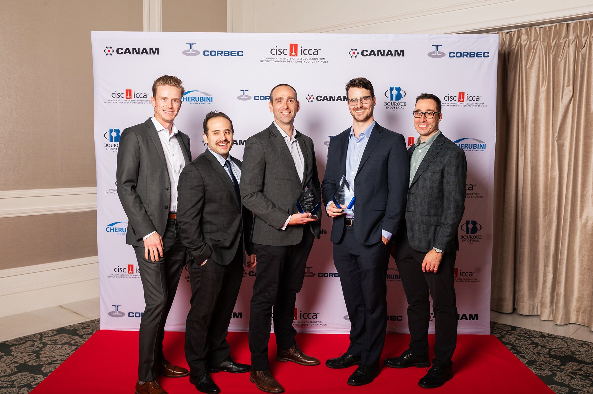 Harbourside Team, Holding Awards at the Atlantic CISC awards, 2025