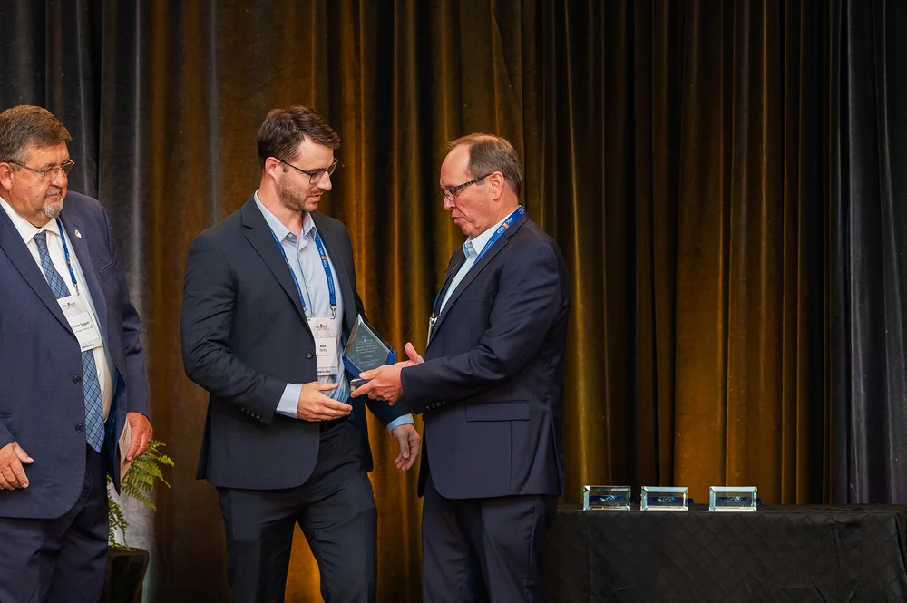 Marc Tarling Receiving Award