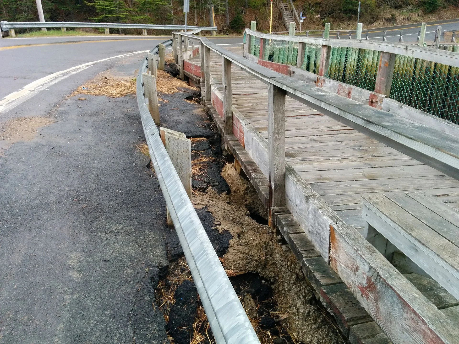 Road foundering, Hall's Harbour