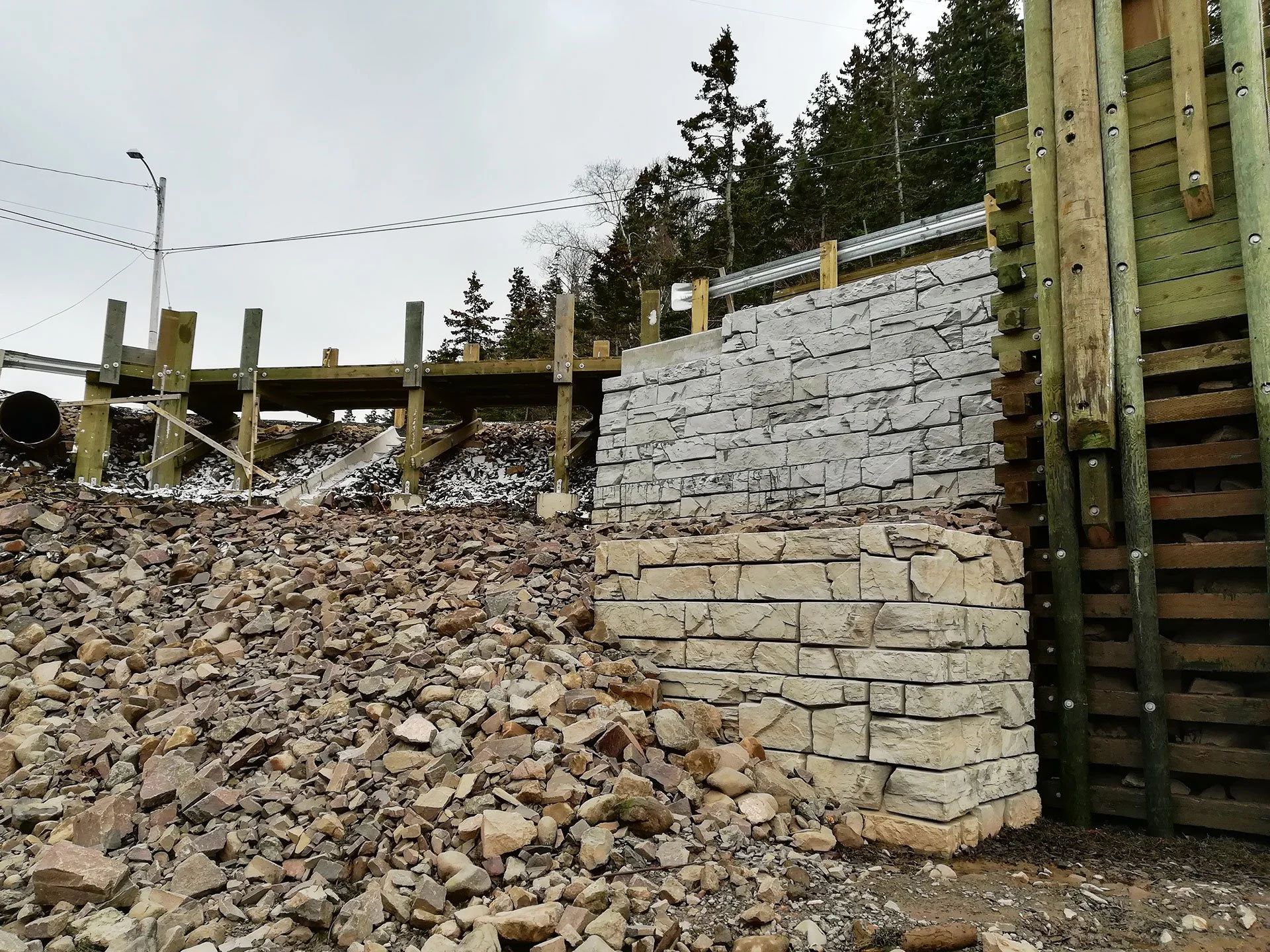 Hall's Harbour Retaining Wall