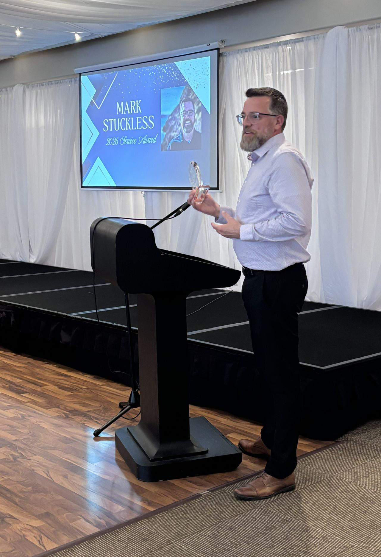 Mark Stuckless Award Speech