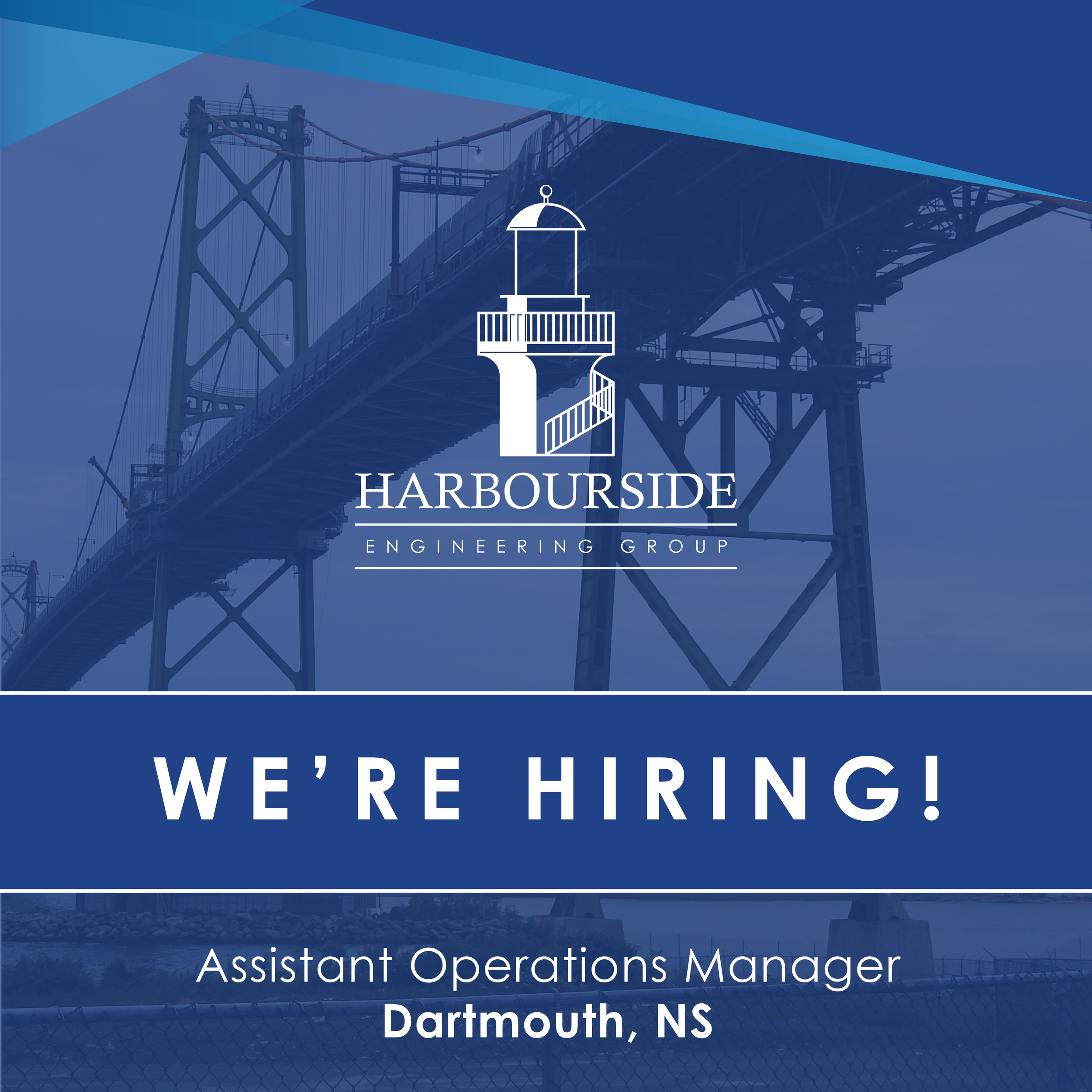 NOW HIRING: Assistant Operations Manager (NS) — Harbourside Engineering ...