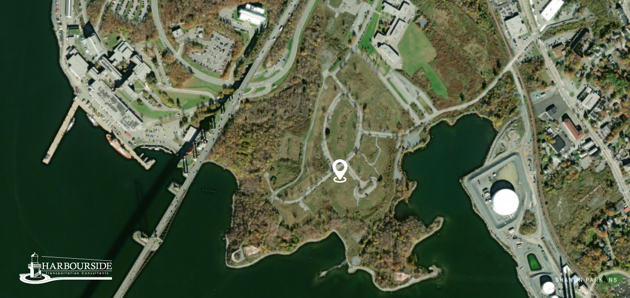 A satellite view of Shannon Park, Dartmouth