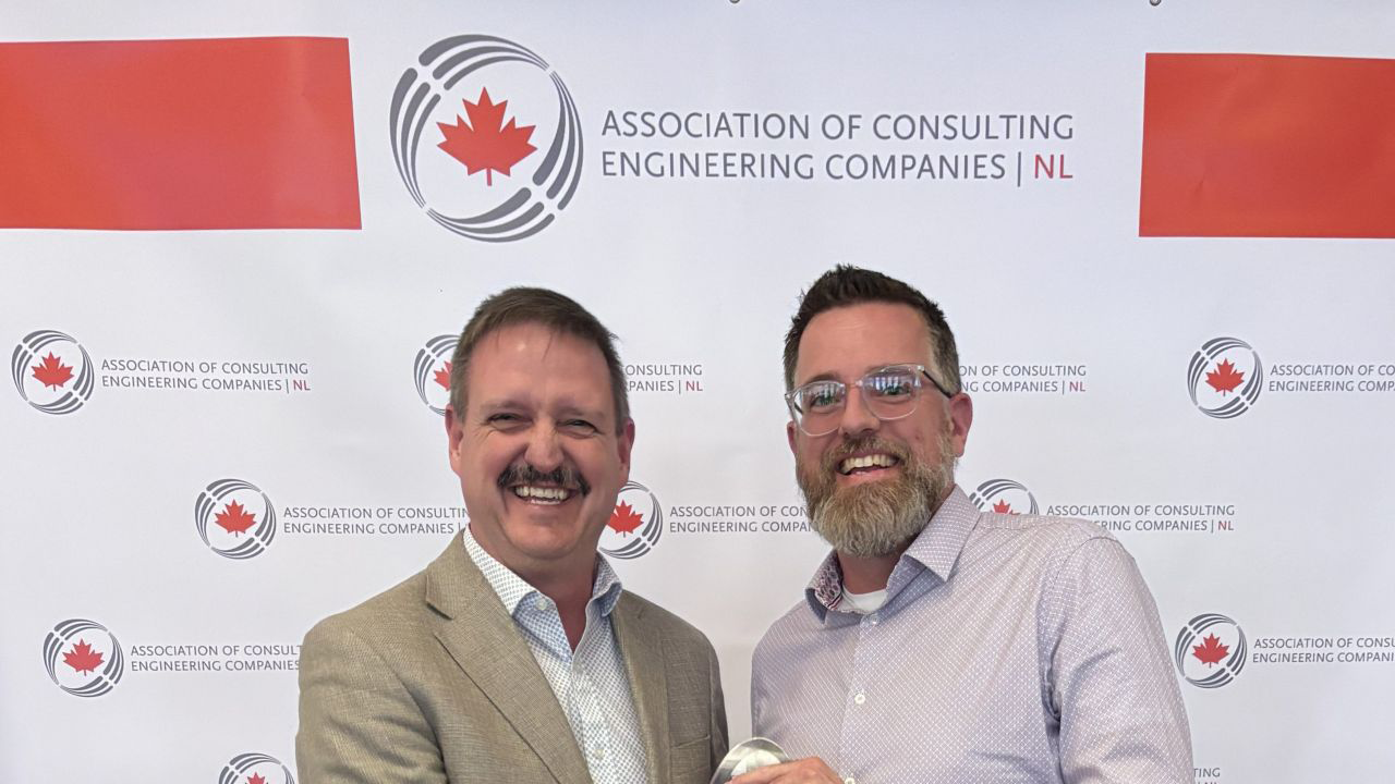 Mark Stuckless wins ACEC Newfoundland Award of Service