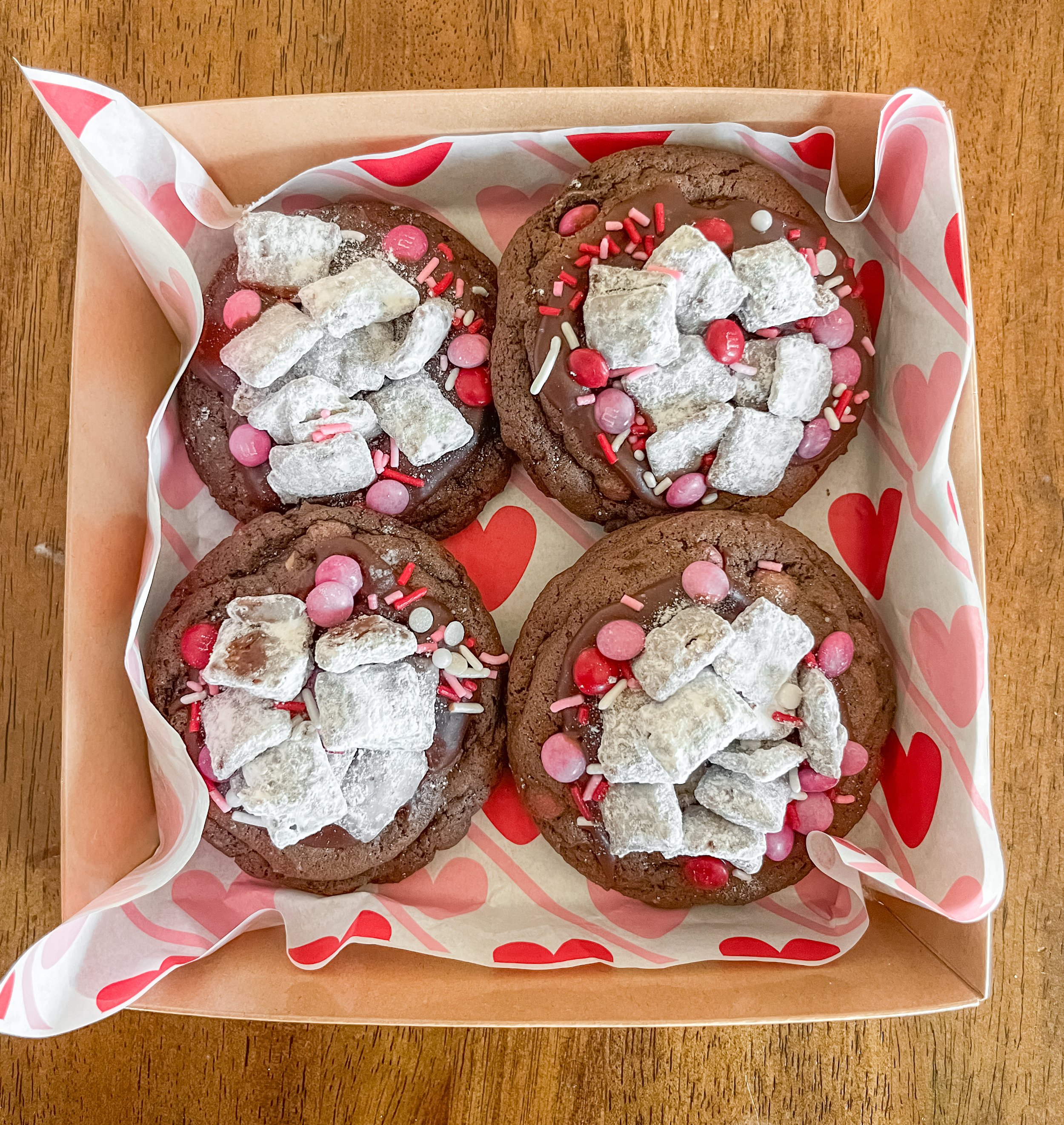 Puppy Chow Ganache Cookies