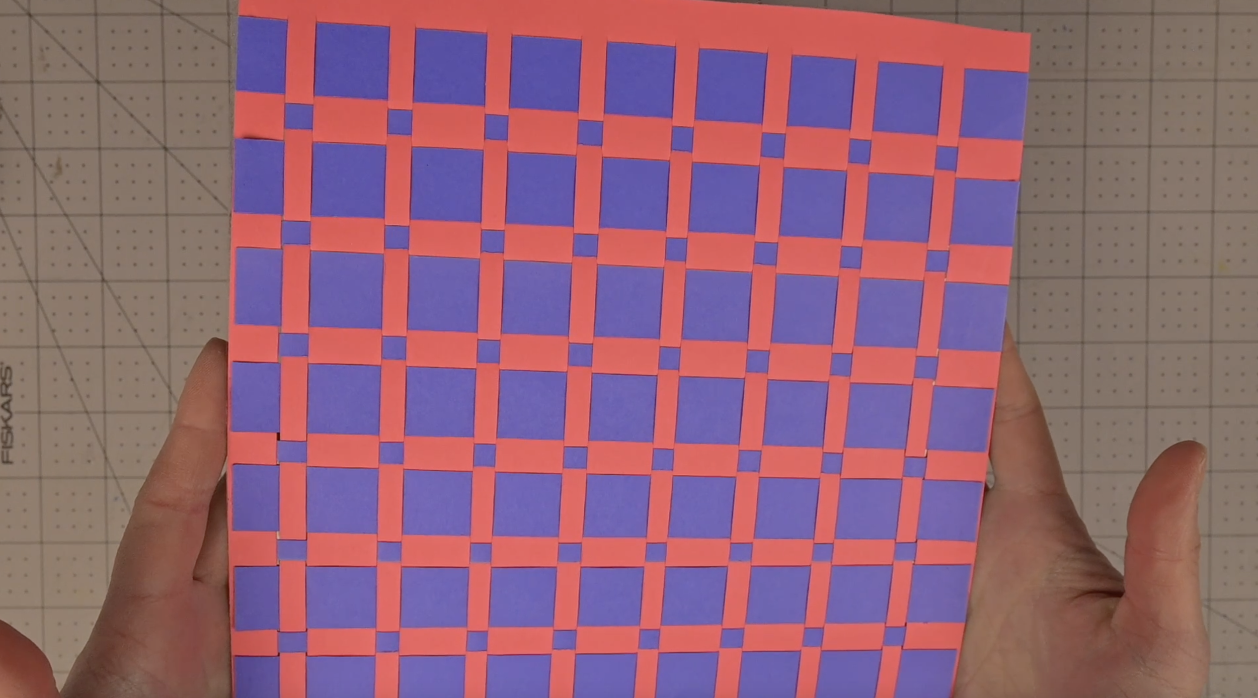Plaid Inspired Paper Weave