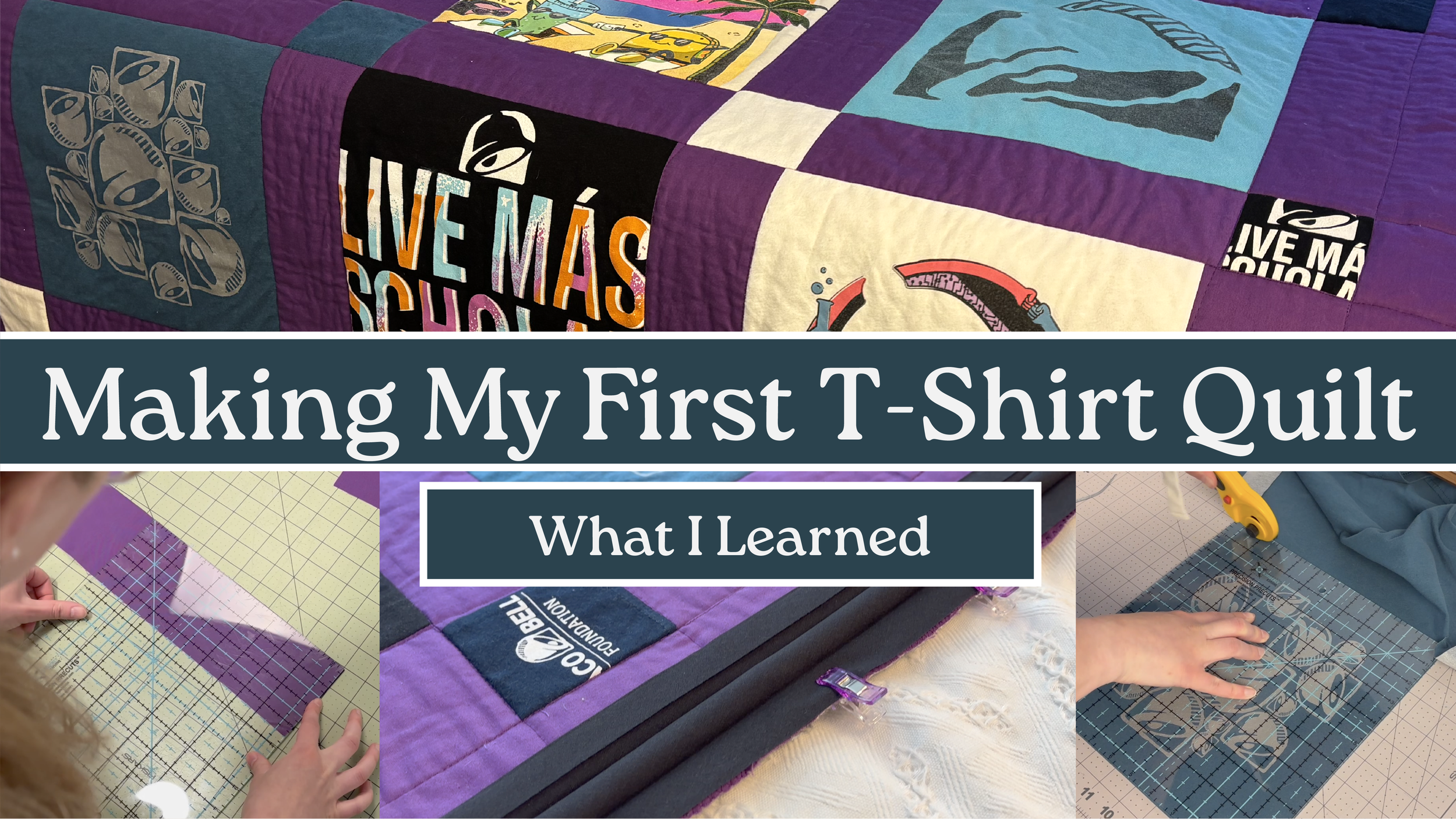 Read This Before Making Your First T-Shirt Quilt! (10 Tips / Sewn on a Domestic Sewing Machine)