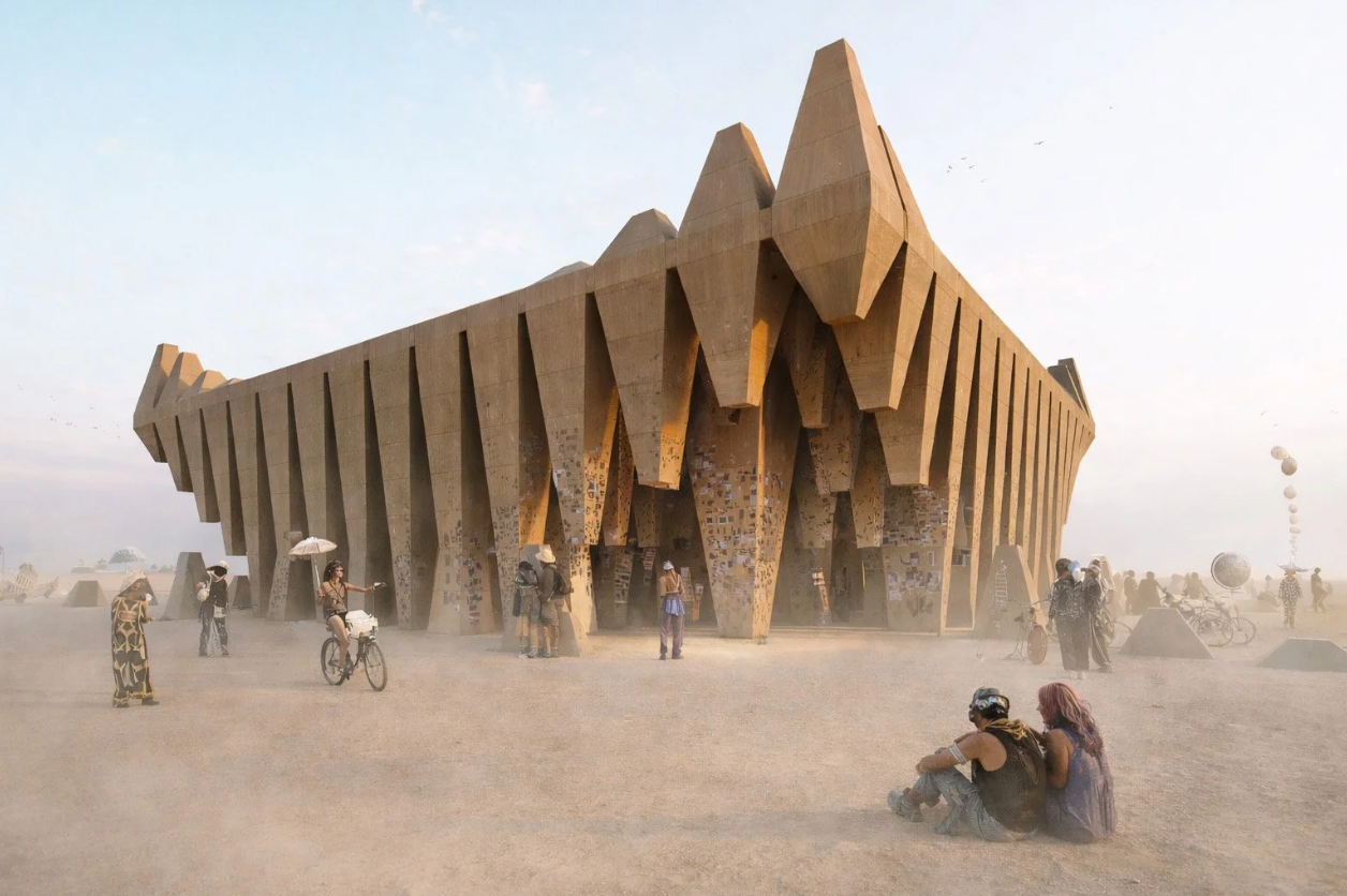 The Sacred Grove - Burning Man Temple