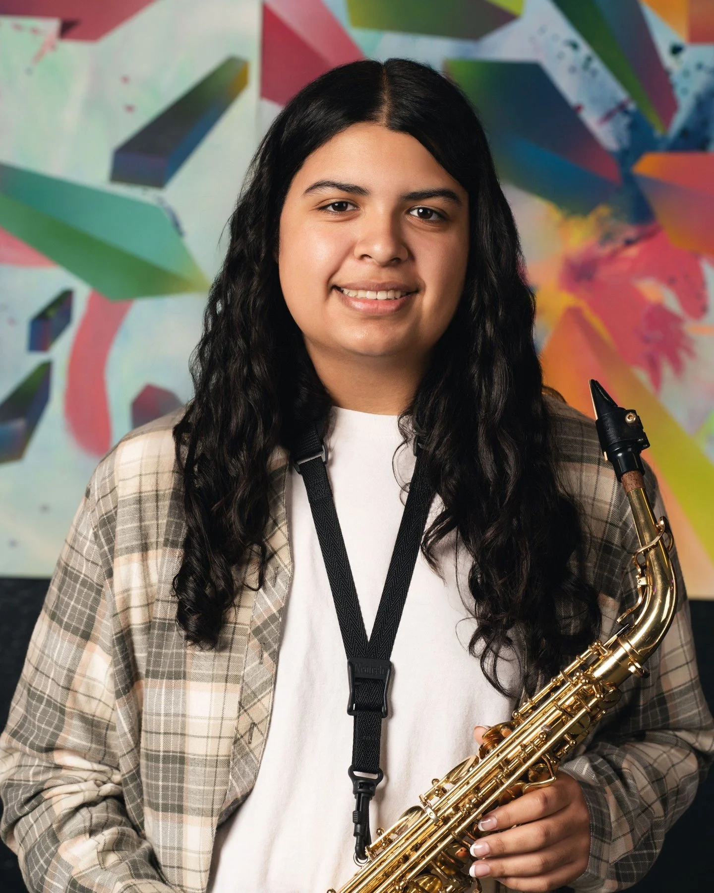 SJZ High School All Stars saxophonist Avianna picked up the saxophone in sixth grade when her friends inspired her to start playing again. She's inspired by the first jazz saxophonist she ever listened to, Sonny Rollins, and Lady Gaga's albums with T