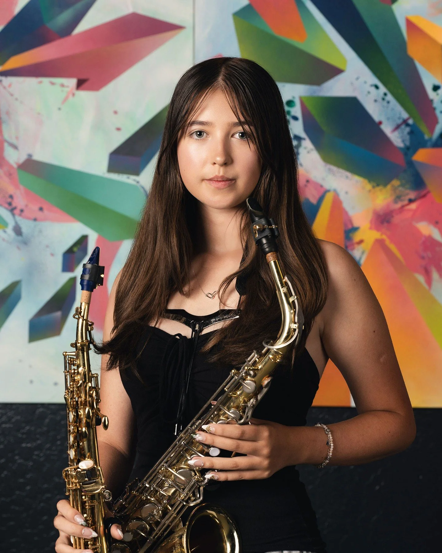 Alto saxophonist Barbara joined High School All Stars to connect with more musicians and have more opportunities to build her ensemble skills. She's inspired by musicians like Serge Chaloff, Pepper Adams, Tia Fuller and Dexter Gordon, who all bring s