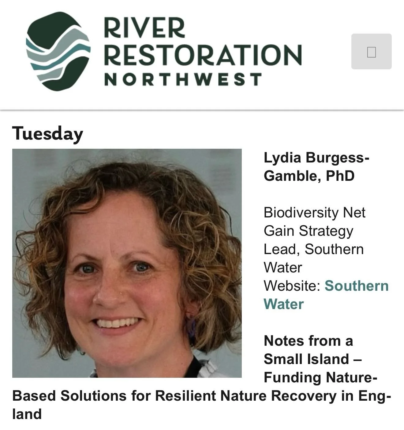 The highlight of the symposium for Ben was a talk by Dr. Lydia Burgess-Gamble. &ldquo;It was fascinating hearing about the recent biodiversity net gain legislation in the UK and how it&rsquo;s driving restoration in that country! Also really cool get