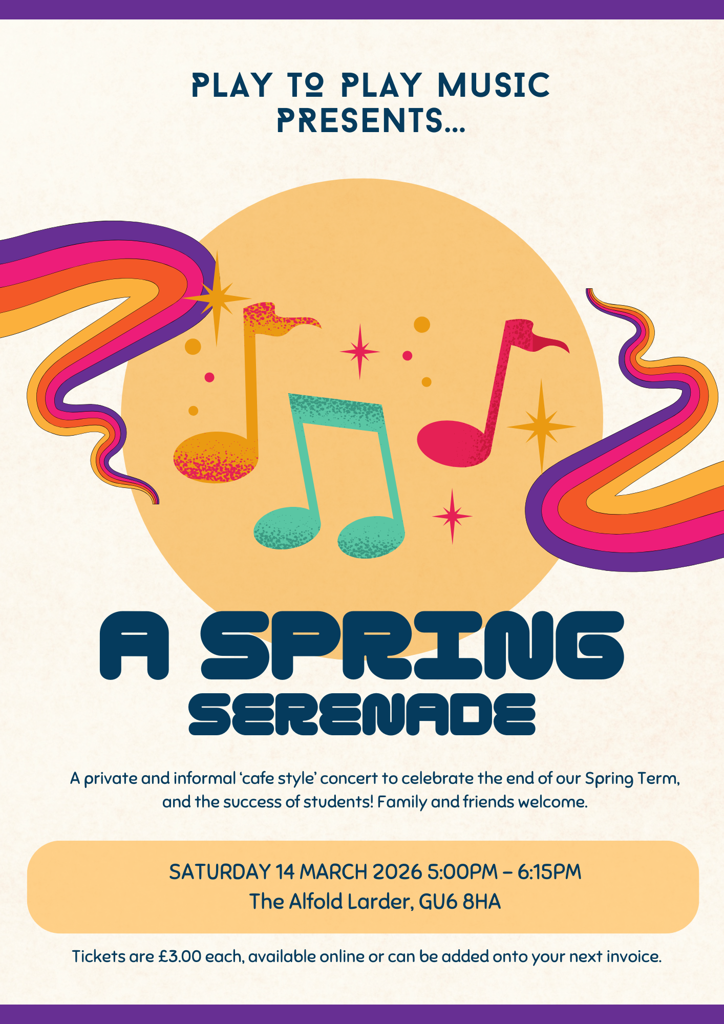 Beige And Purple Music Festival Flyer .png