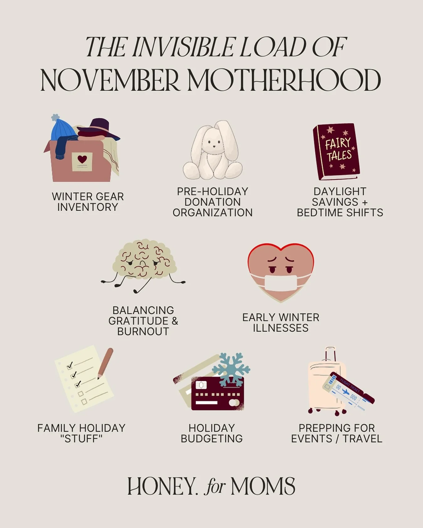 The &ldquo;holiday season&rdquo; is officially here, and the mental load is shifting into quite possibly it&rsquo;s busiest season yet.⁠
⁠
If you feel seen, that&rsquo;s normal ❤️. And, you&rsquo;ve got this.⁠
⁠
Share with us in the comments -&gt; wh