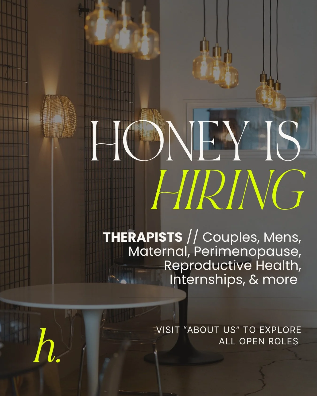 We&rsquo;re welcoming new clinicians to our team in 2026 🎉⁠
⁠
We&rsquo;re looking for clinical therapists who specialize in trauma-informed care and are committed to working with moms, dads, couples, and adults healing family patterns. ⁠
⁠
Our clien