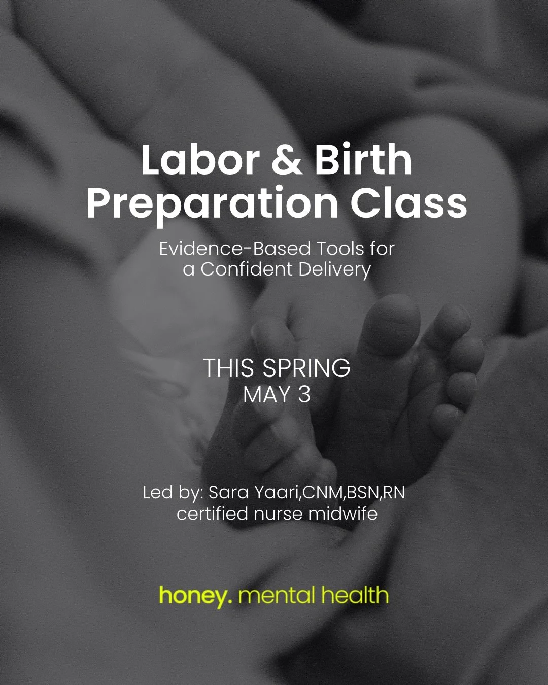 Looking for a labor, delivery, mental health, postpartum, from delivery to after-birth class? We got you.

This class is for all birthing bodies and their partners. We&rsquo;ll walk through from labor to after birth, blending evidence-based informati