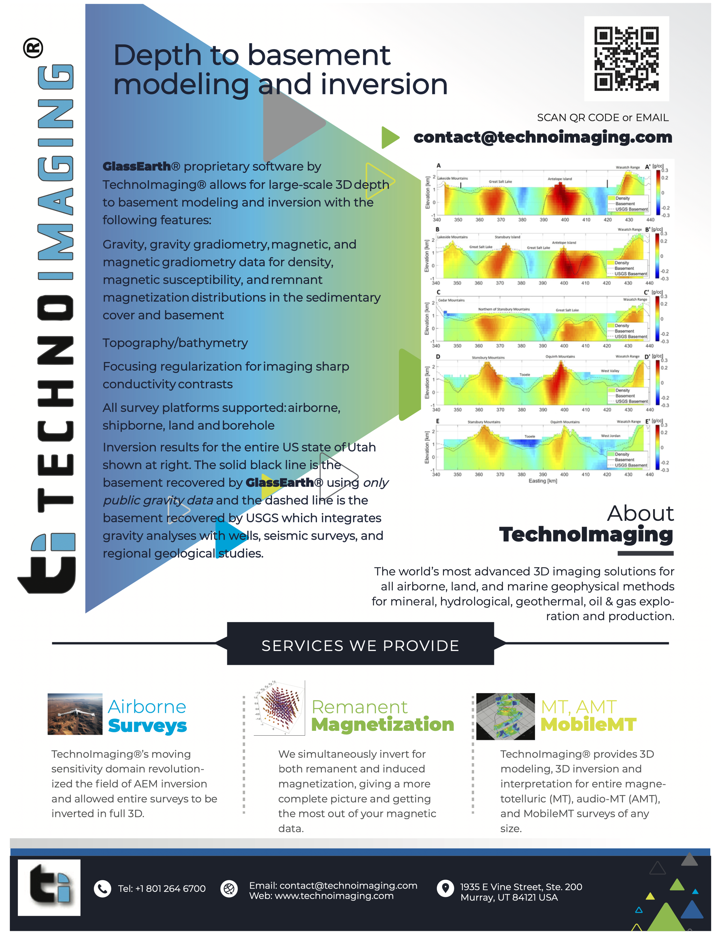 Depth to Basement Modeling and Inversion