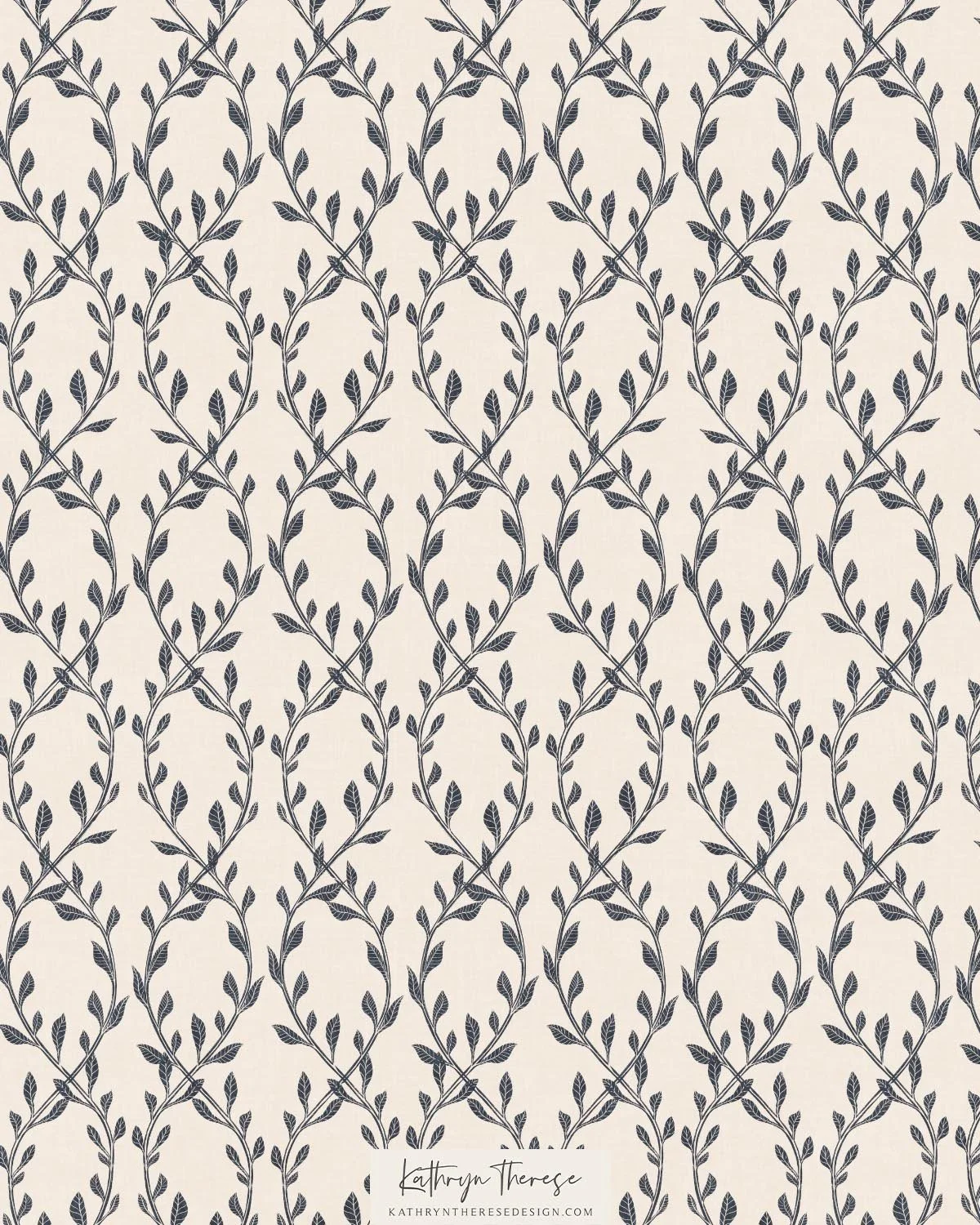 Aven in Cream / Navy