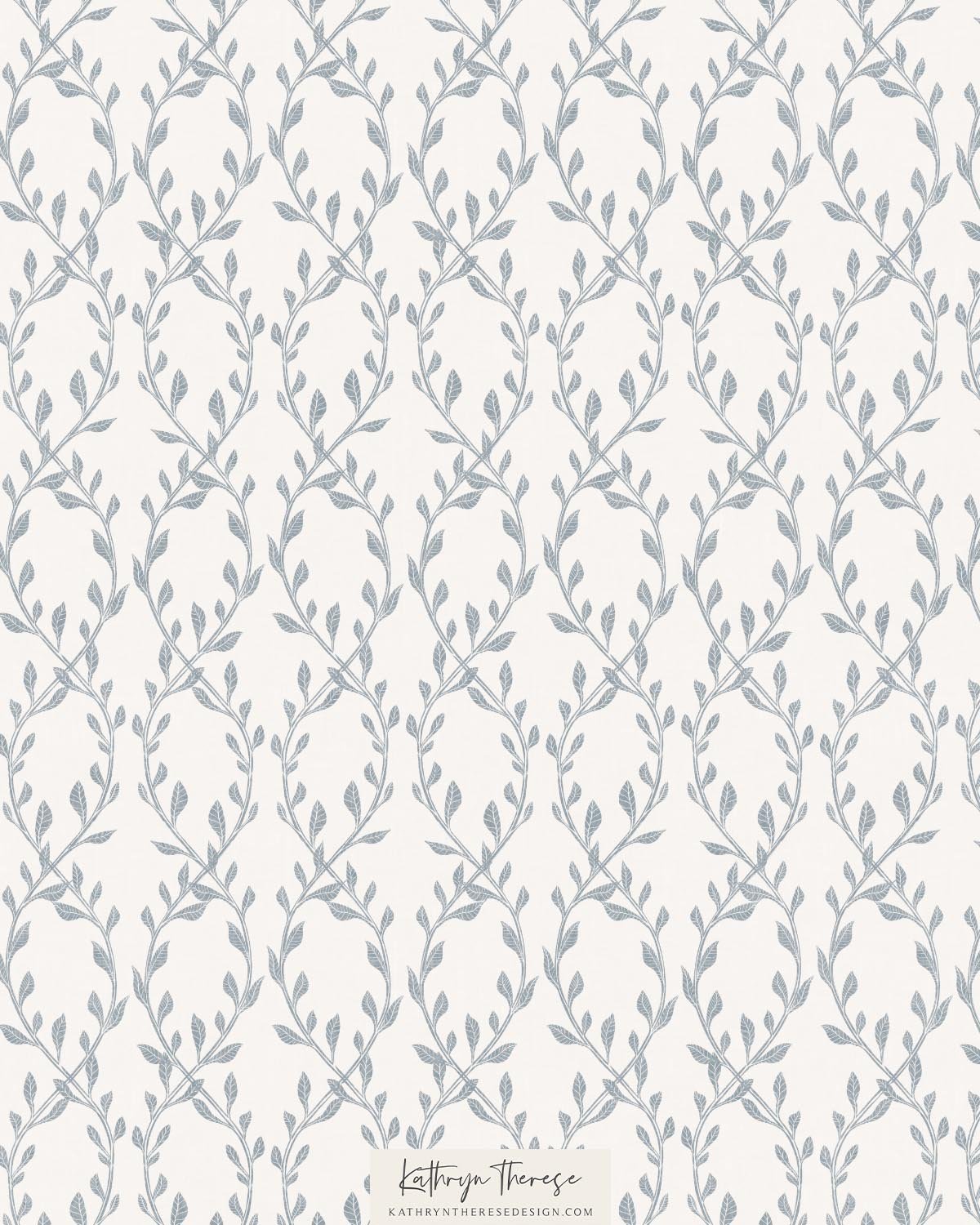 Aven in Ivory / Soft Blue