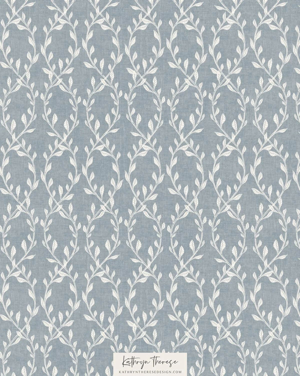 Aven in Soft Blue / Ivory