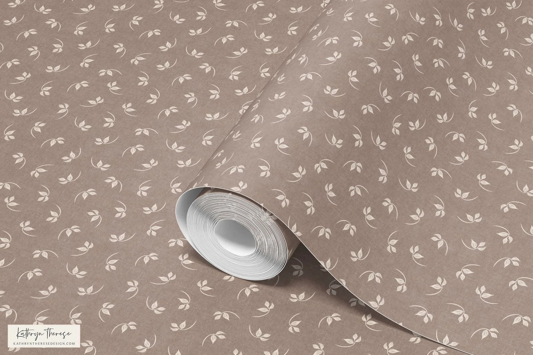 Ditsy Botanical Vine Seamless Pattern for Modern Traditional &amp; Cottage Interiors