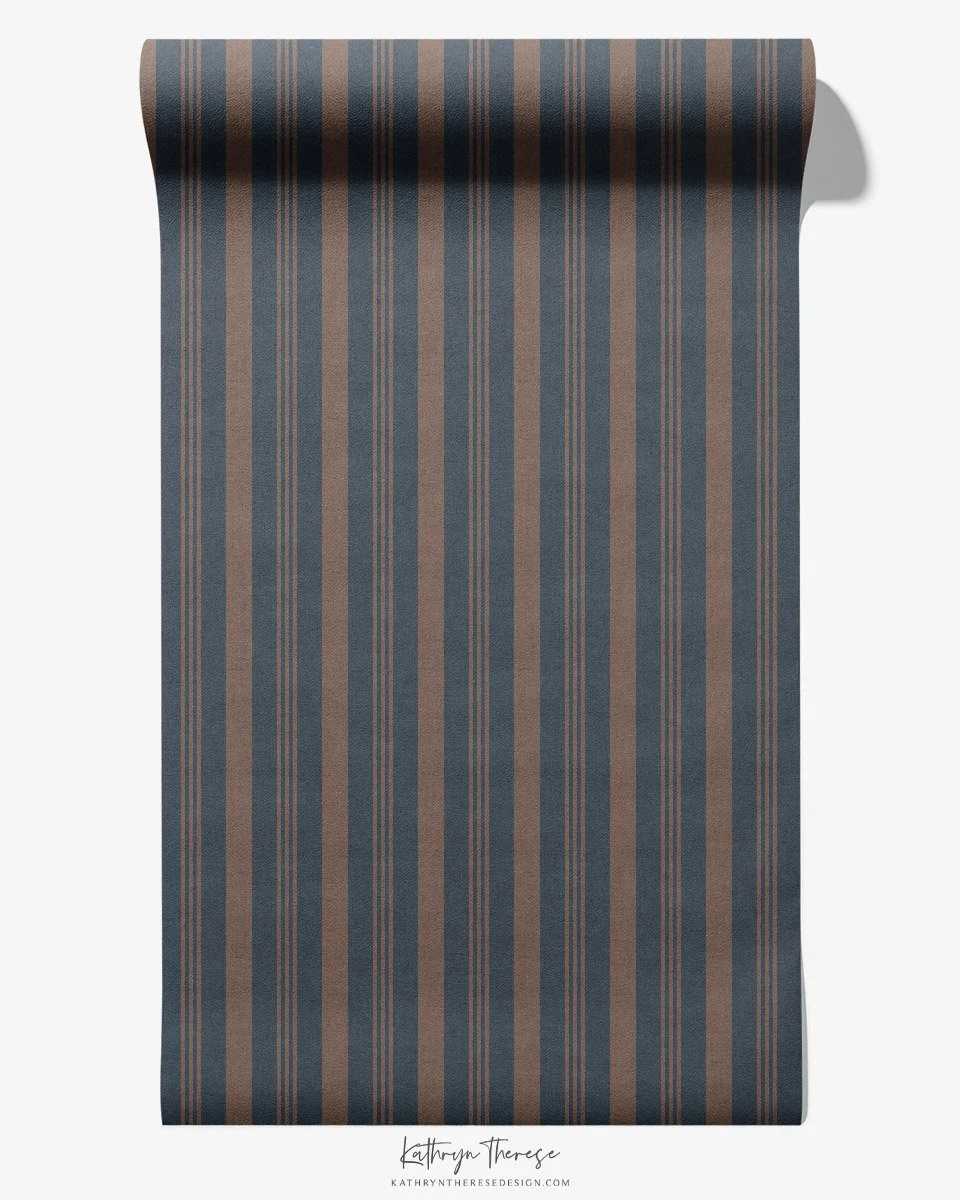 Linden in Navy Brown