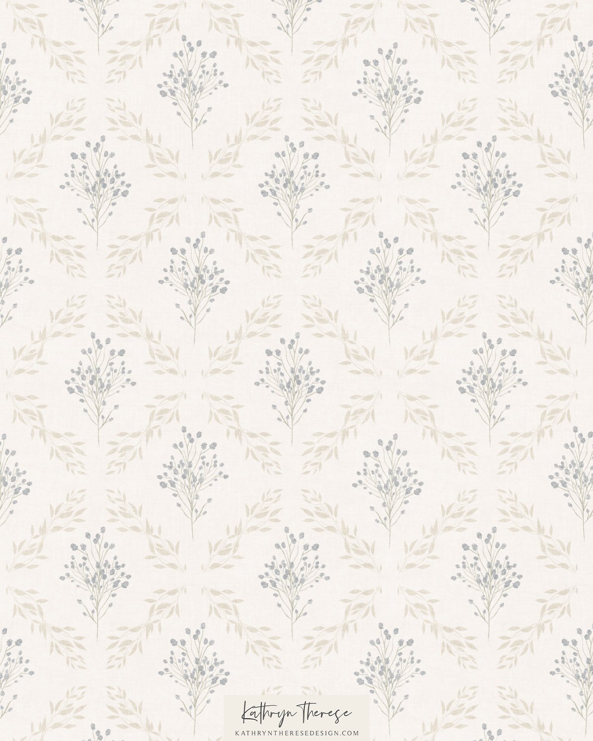 Fallon in Dusty Blue / Cream