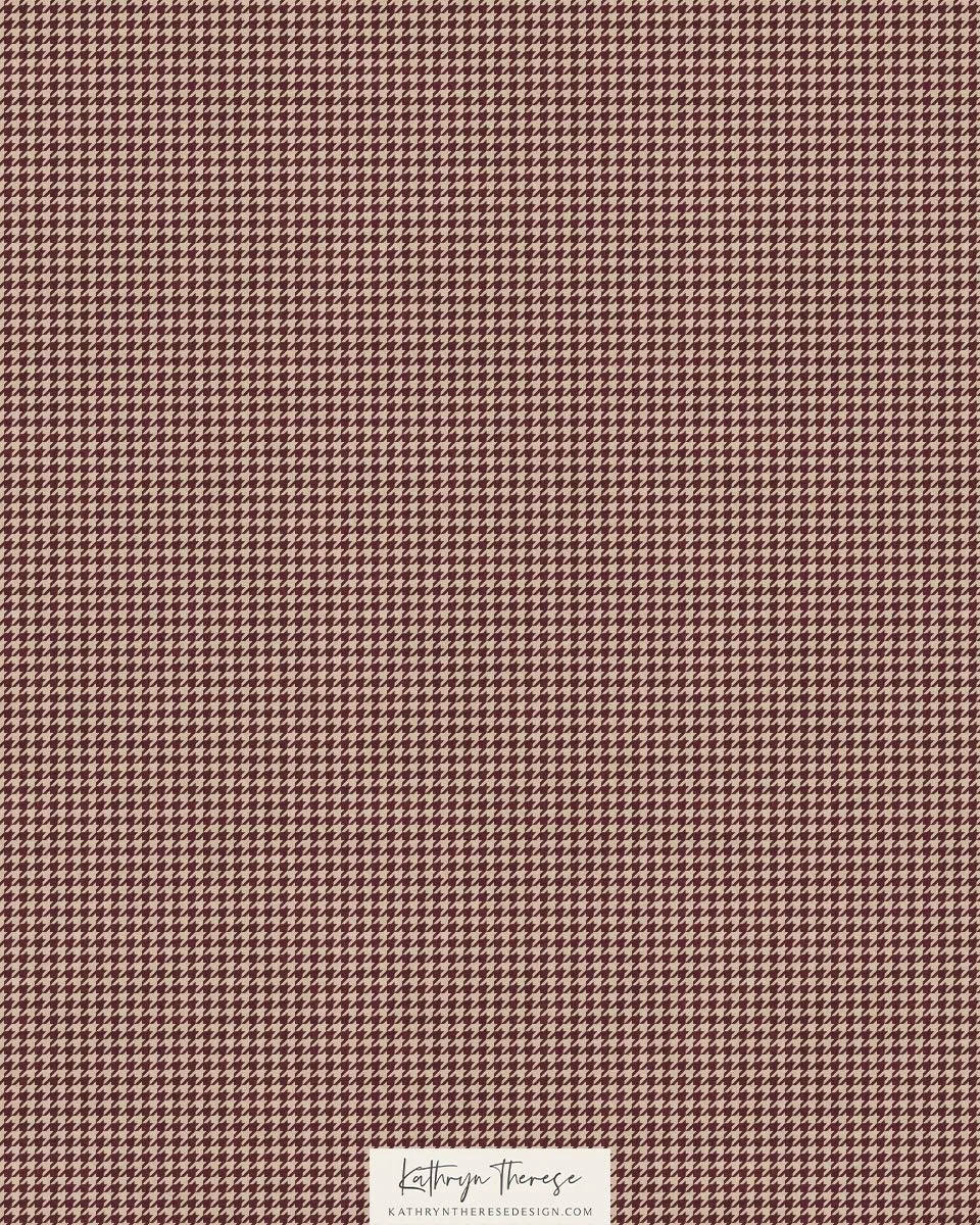 Oakes in Beige / Burgundy