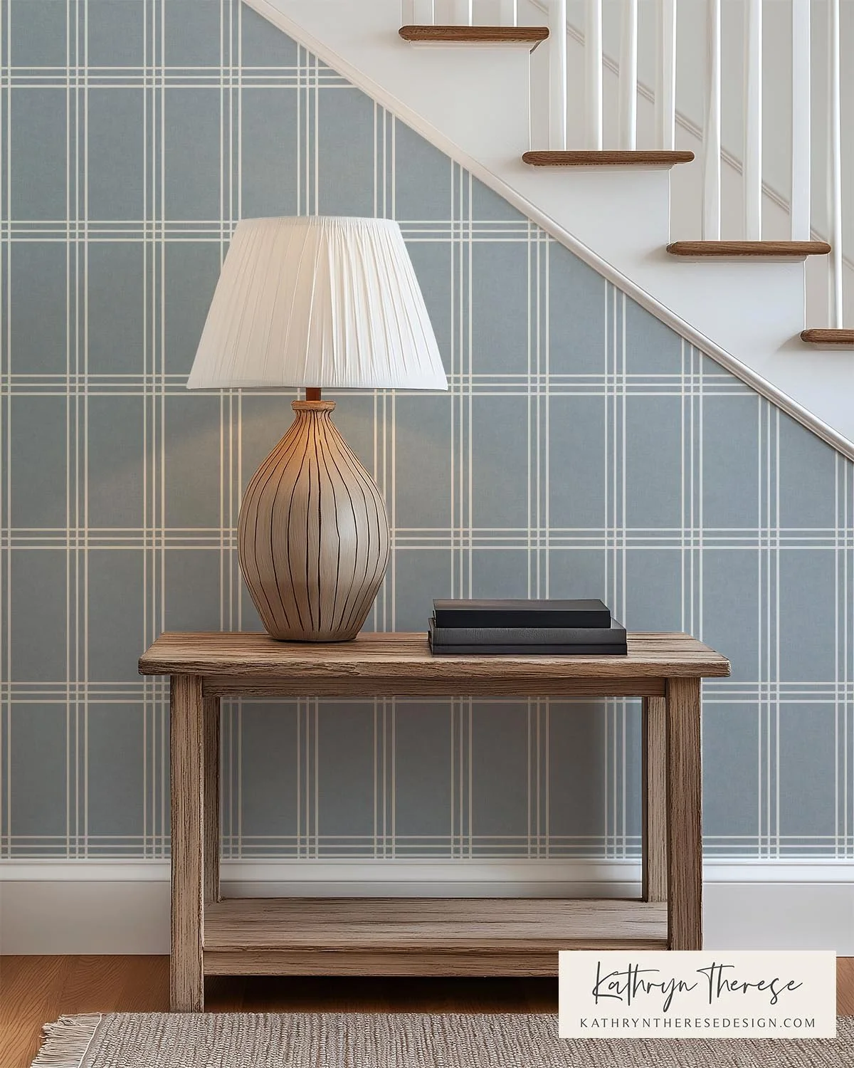 Classic Windowpane Plaid Pattern for Farmhouse &amp; Traditional Interiors