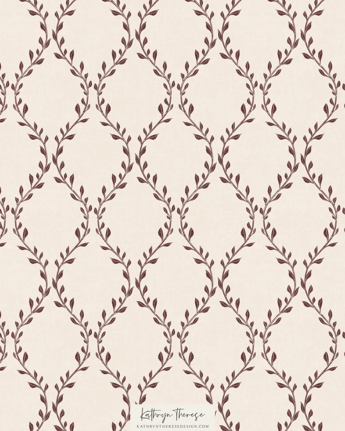 Britton in Burgundy / Cream