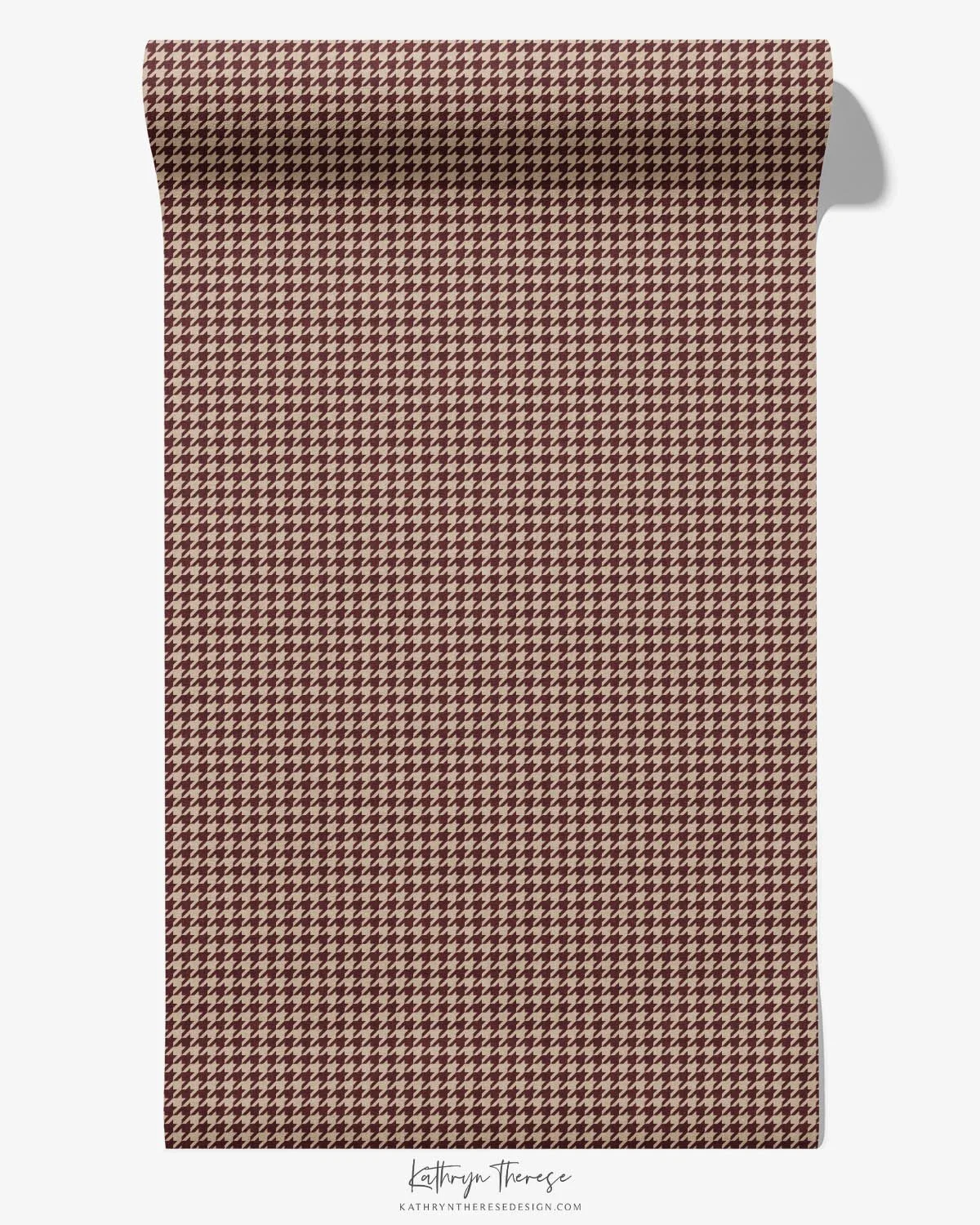 Oakes in Beige / Burgundy