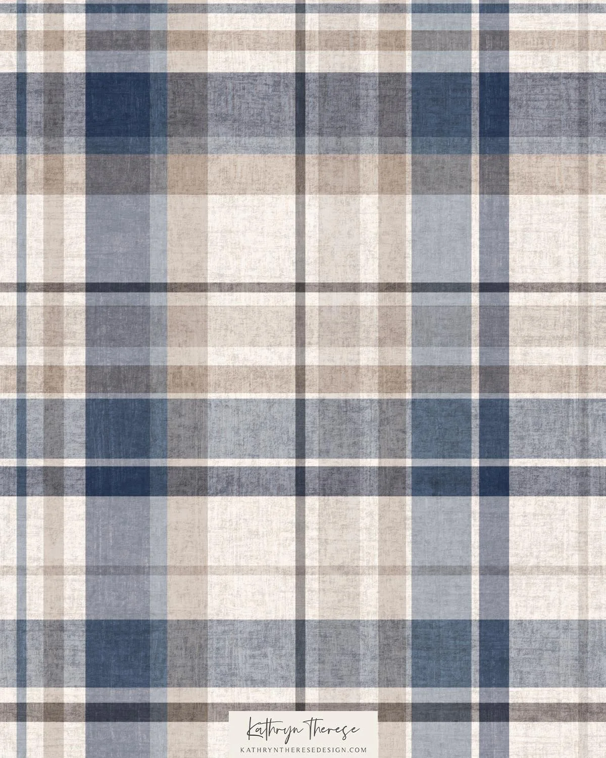 Rhett in Blue / Taupe