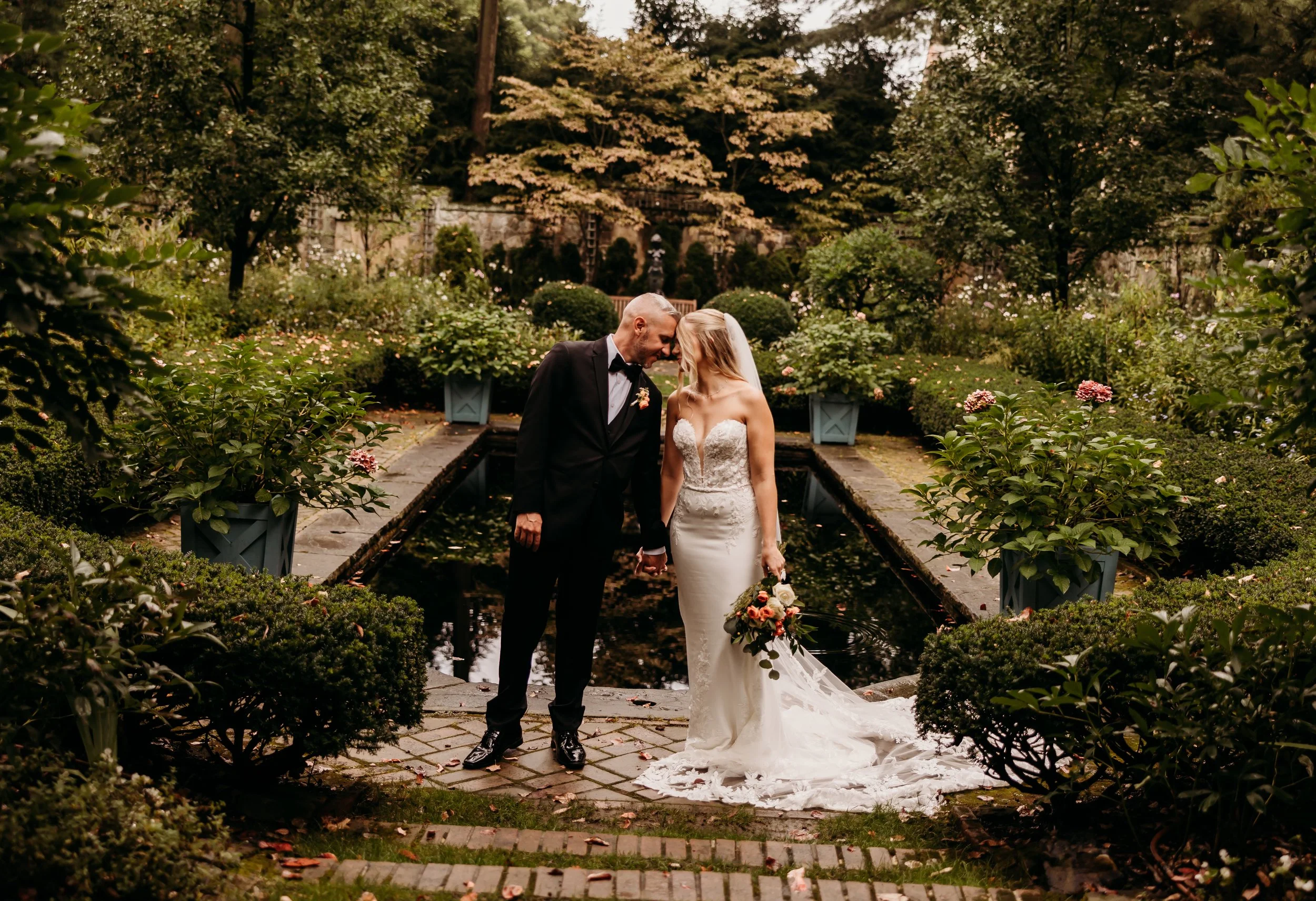 Zach & Kayla | Moody Fall Garden Wedding | Stan Hewitt Gardens