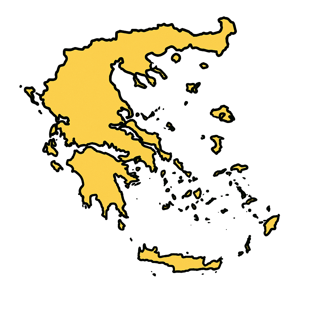 Carte de la Grèce