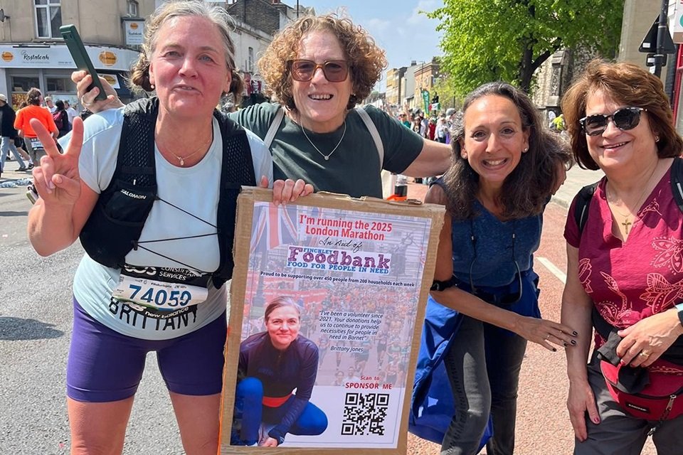 Our chair ran the London Marathon to raise money for FFB and raised over £9000!