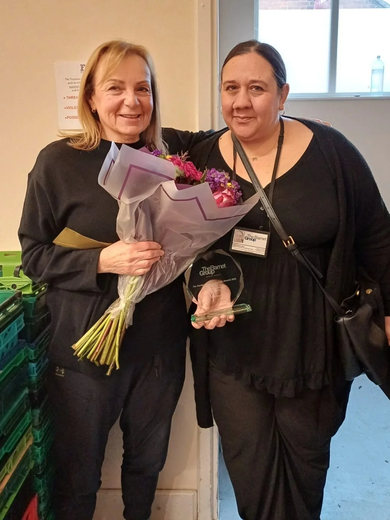 Finchley Foodbank volunteer Tracy wins Barnet Community Award