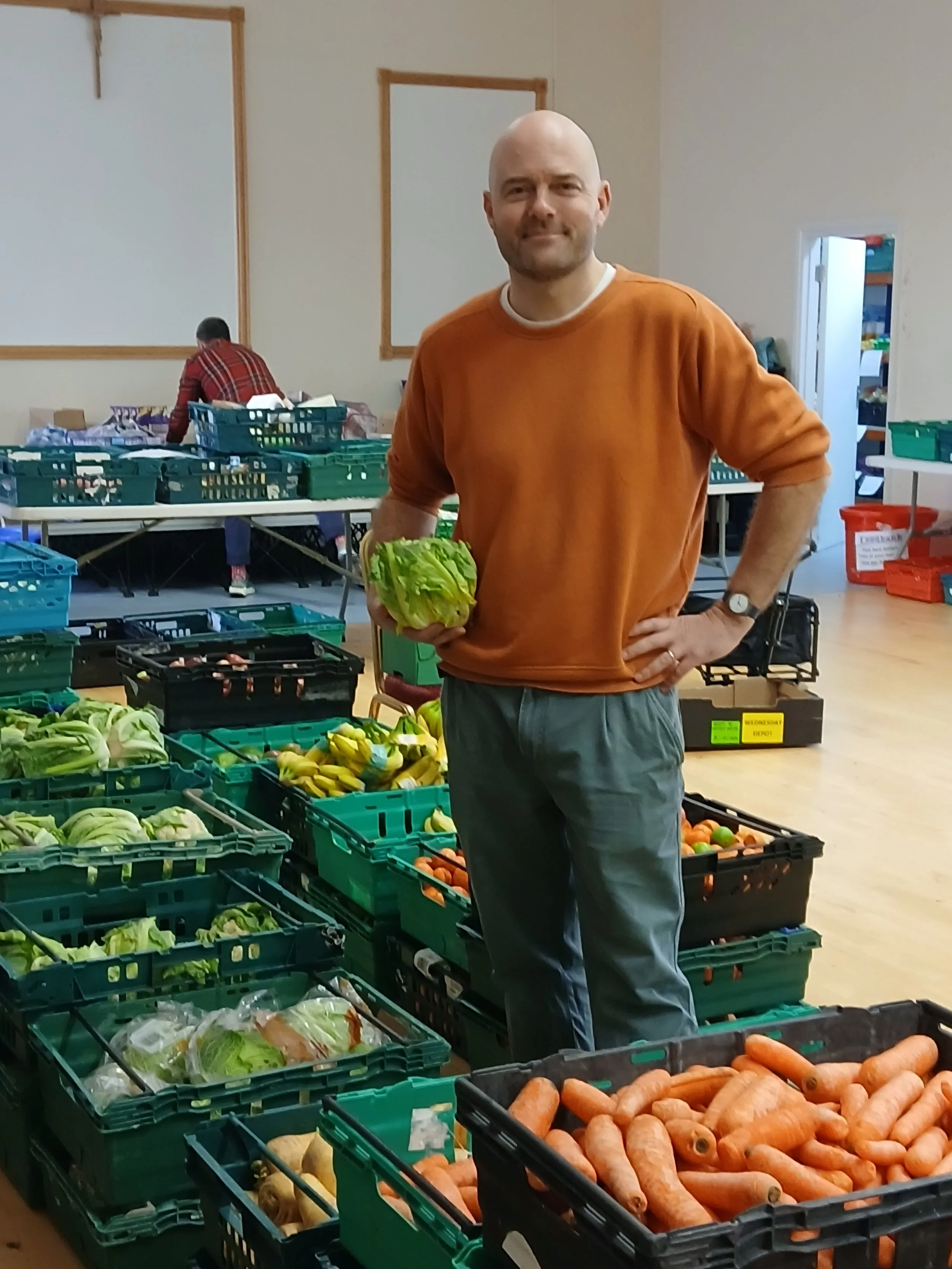 Harry has been volunteering with Finchley Foodbank this year, to benefit the local community