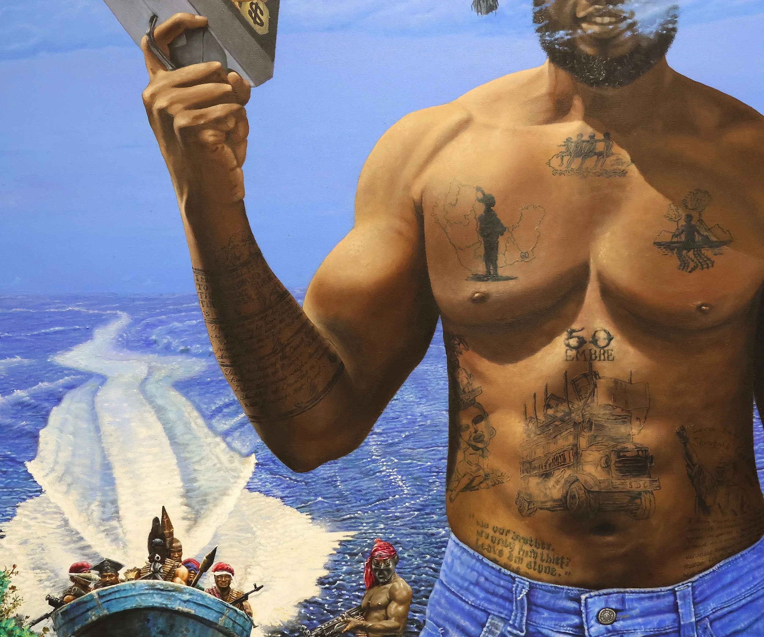 "MEIN BUTU" - Close Up Image,
Acrylic and Oil on Canvas,
2025