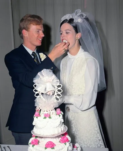 Classic First Cake Tasting by the Wedding Couple