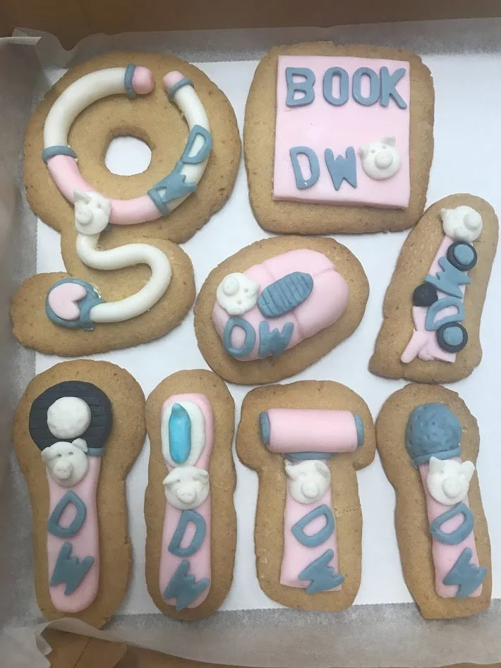 Career Shaped Cookies Iced and decorated symbolizing young Childs future path in life