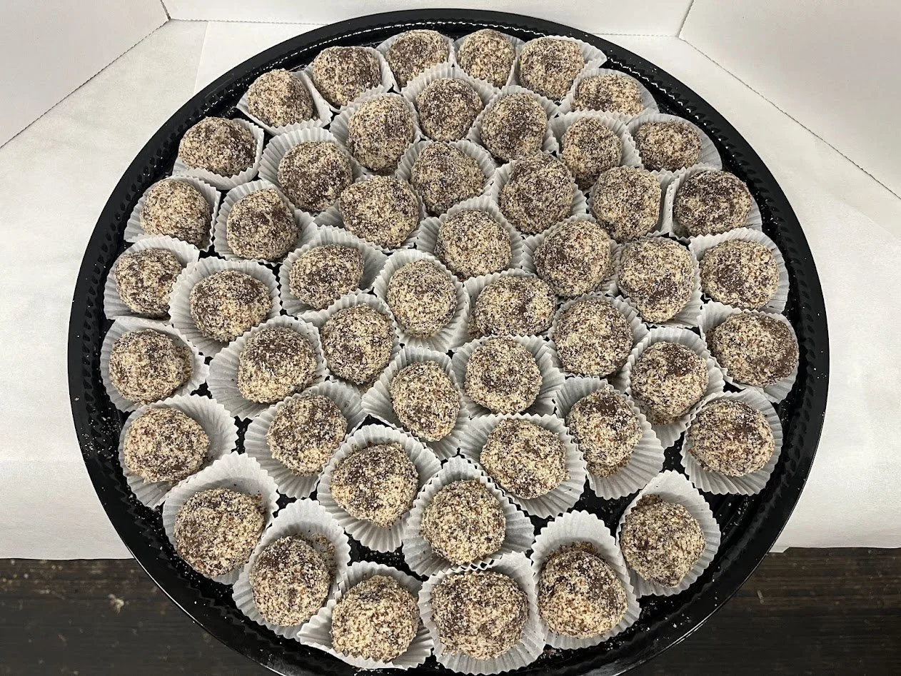 Mini Nut Encrusted Bourbon Balls Dessert Platter