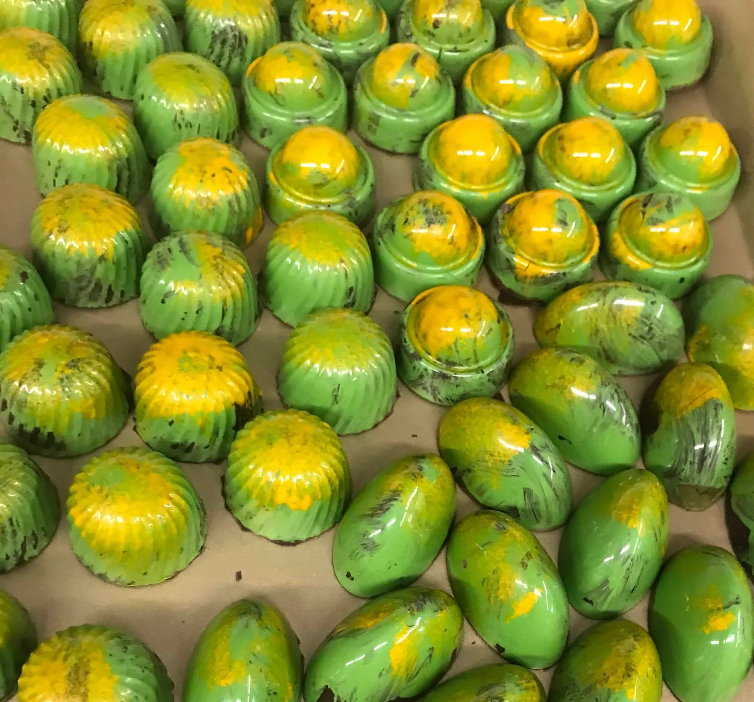 Green and Yellow Bon Bons