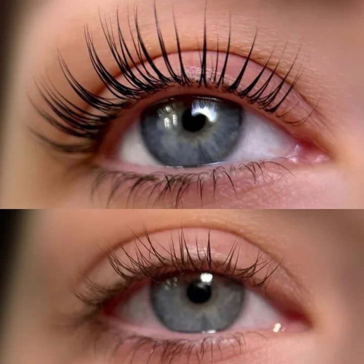 Lifted and defined lashes showcasing professional lash services at Naturally Sweet Aesthetics in Halifax.