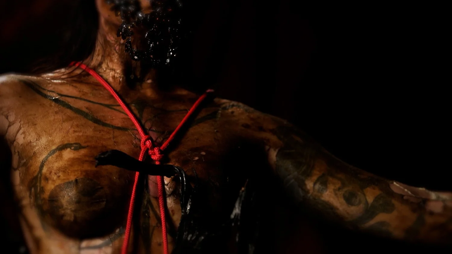 Symbiogenesis — Fungi Shibari performance, mycelial bodies — shibari performance by MAVRA (Luiza Jesus do Prado), photo 21