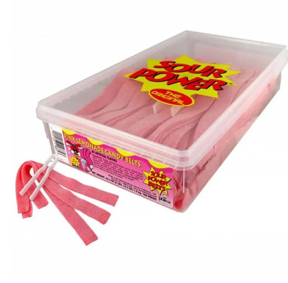 Sour Power Pink Lemonade Belts – 2.5 lb Tub