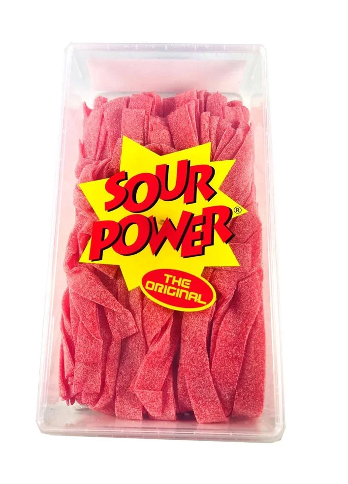 Sour Power Strawberry Belts – 2.5 lb Tub