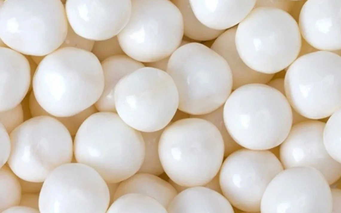 Chewy Fruit Sour Balls White - Pina Colada 5LB