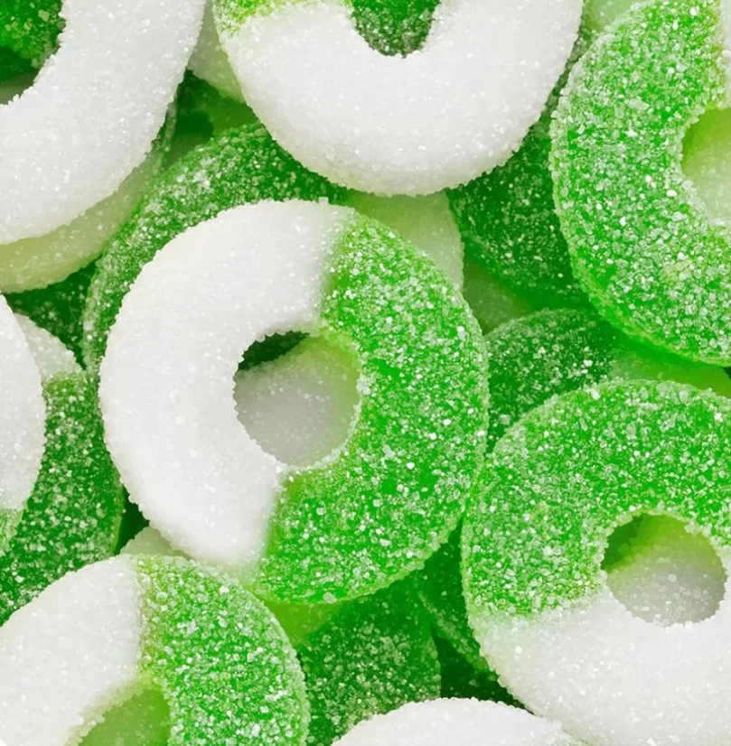 Albanese Green Apple Gummy Rings - 4.5lb Bag