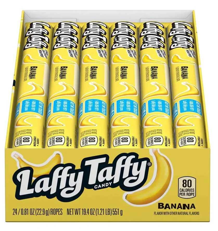 Ferrara Laffy Taffy Banana Rope – 24 Count Box