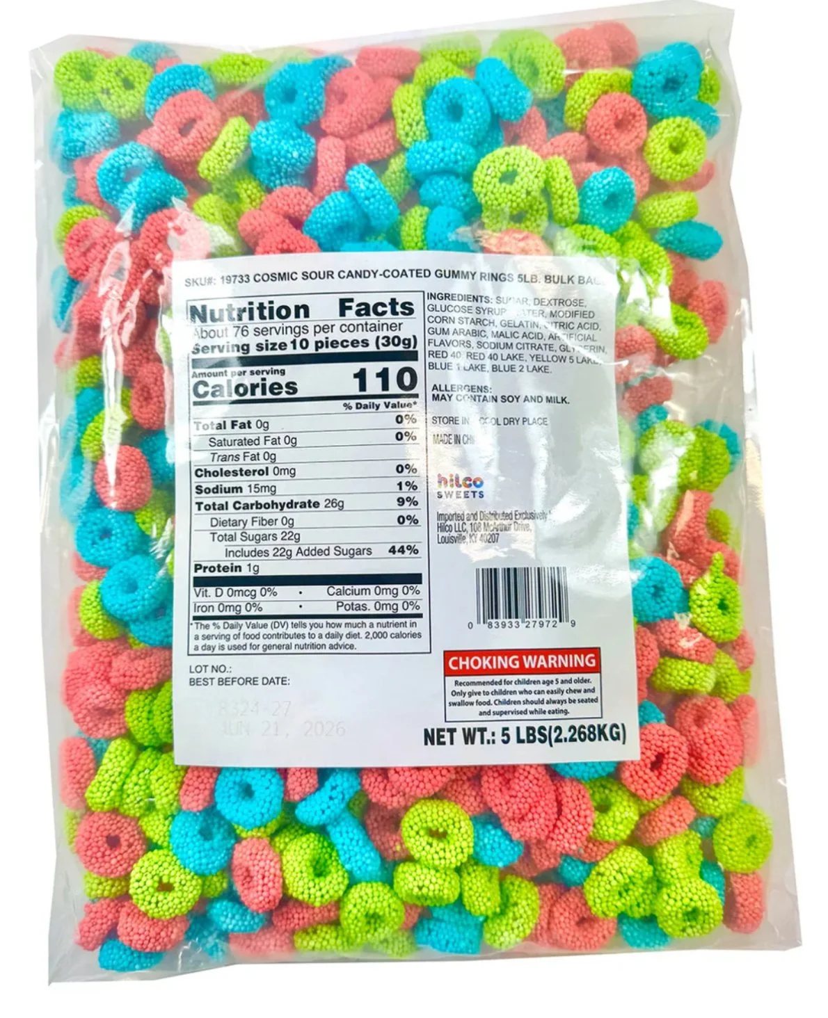Hilco Sour Cosmic Gummy Rings