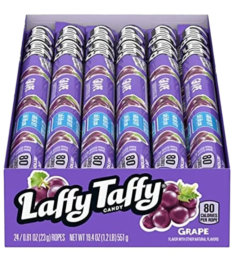 Ferrara Laffy Taffy Grape Rope – 24 Count Box